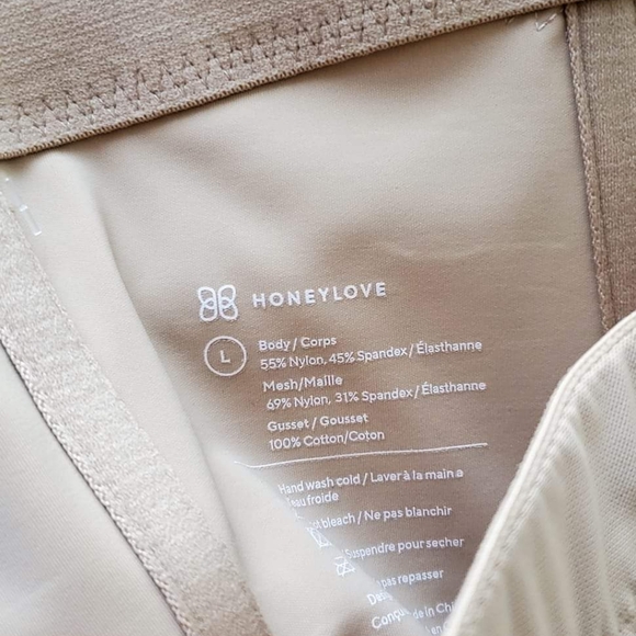 Honeylove Capri Sculpting Sculptwave size Large New Color Beige Shapewear - Picture 6 of 8